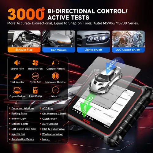 Vista 10 de Autel MaxiCOM MK906BT Herramienta de análisis de diagnóstico [+ $50 Valor MV108], 2021 Escáner automotriz más nuevo, codificación ECU, diagnóstico