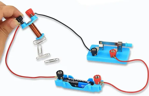 Vista 3 de Imanes para niños Kit de ciencia, experimento de física STEM Herramientas de laboratorio escolar