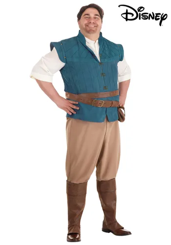 Vista 4 de Disfraz de Flynn Rider para hombres talla grande de Enredados de Disney Multicolor