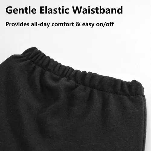 Vista 2 de Hakochia Pantalones de bebé suaves y cómodos 100% algodón para bebés niños y niñas con amplio espacio para pañales de 0 a 12 meses