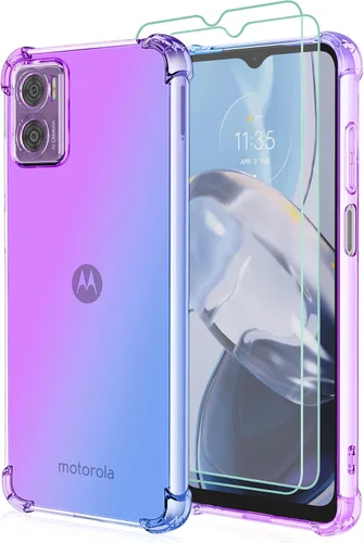 Vista 9 de Osophter Funda para Moto G 5G 2023, Motorola G 5G 2023 para mujeres y niñas, diseño floral con protector de pantalla, absorción de golpes, funda