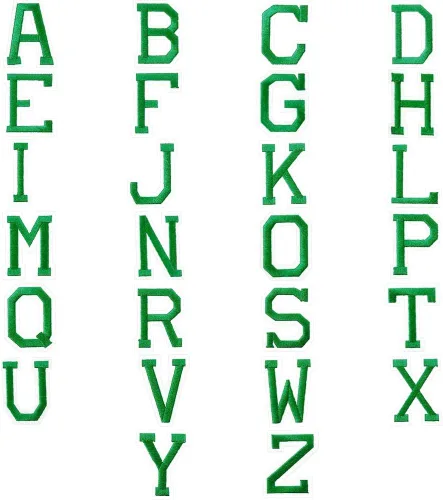 Vista 8 de Locomo - Parche para planchar con letras individuales del alfabeto, parche bordado de la A a la Z, insignia de nombre, adorno de apliques