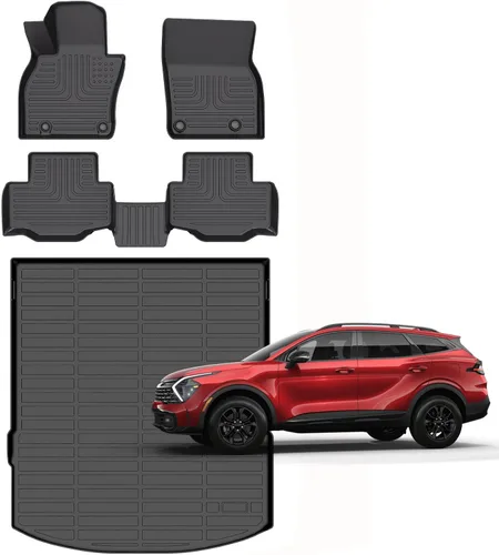 Vista 67 de Alfombrillas para Jeep Compass 2007-2016/2007-2016 Jeep Patriot/Dodge Caliber 2007-2012 para todo tipo de clima con forro de carga para automóvil