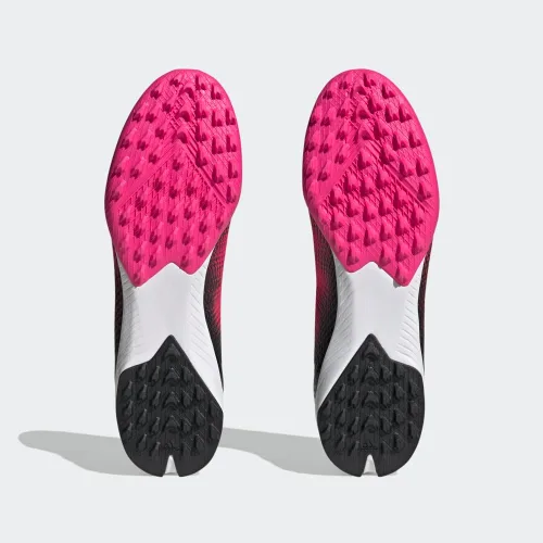 Vista 4 de adidas Tenis de fútbol unisex X SPEEDPORTAL.3 para adulto, Team Shock RosaZero MetálicoNegro