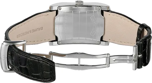 Vista 5 de Baume Mercier 10019 Hampton señoras reloj de cuero negro correa