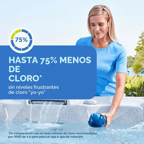 Vista 4 de Cartucho de repuesto SmartChlor FROG @Ease para uso con sistema flotante FROG @Ease para jacuzzi - Sistema sanitizante para jacuzzi que requiere