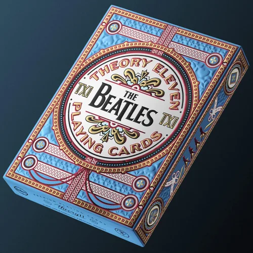 Vista 2 de theory11 Las cartas de juego premium de Los Beatles - Baraja azul, cartas coleccionables oficialmente licenciadas