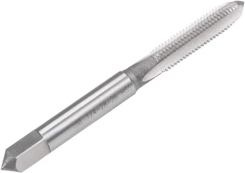 Vista 3 de uxcell Macho de la máquina 1/4-28 UNF Rosca 2B Tornillo de acero de alta velocidad roscado herramienta de roscado