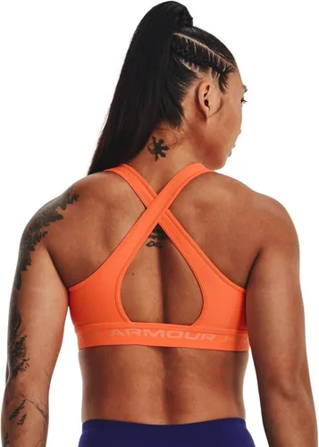 Vista 3 de Under Armour - Sujetador deportivo de medio impacto, con espalda cruzada, para mujer