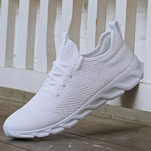 Vista 6 de Damyuan - Tenis para mujer informales, con cordones, ligeros, para caminar o correr