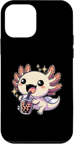 Vista 15 de Funda de té de burbujas japonesa para iPhone 11 Pro Max Kawaii axolotl Boba