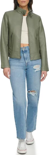 Vista 8 de Levi's Chaqueta de motocross Racer de piel sintética para mujer