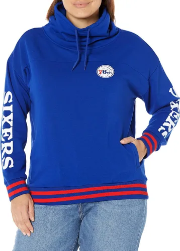 Vista 15 de Ultra Game - Sudadera con capucha de forro polar para mujer de la NBA con cuello de embudo