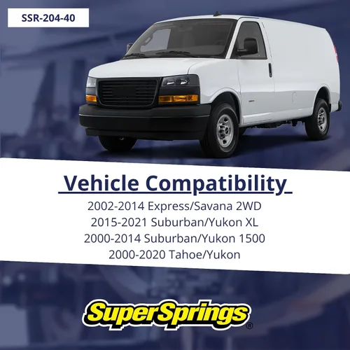 Vista 2 de SSR-204-40 SumoSprings Trasero Solo para Chevrolet/GMC Tahoe/Suburban/Yukon 1500, Chevrolet Express 1500, GMC Savana 1500 Par izquierdo/derecho