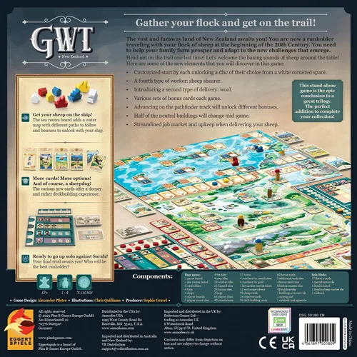 Vista 4 de Great Western Trail - Juego de mesa de Nueva Zelanda - Embárcate en una aventura única de ganado en ganadería! Juego de estrategia para niños