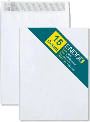 Vista 8 de Tyvek Sobres de 6 x 9 pulgadas – Fuerte y ligero Profesional Envío Sobre de Envío a prueba de rasgaduras Fácil Cierre Autosellado – Sobres de correo