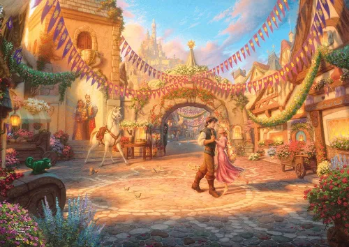 Vista 20 de MIGHTYPRINT Disney – La Bella Durmiente – Princesa Aurora y el Príncipe Felipe – Arte de pared duradero de 24 x 17 pulgadas – No hecho de papel