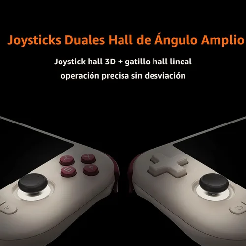 Vista 3 de Mangmi Air X - Consola de juegos, sistema IPS LCD Android 14 de 5.5 pulgadas y consolas de videojuegos con batería de 5000 mAh, con DDR4+64G eMMC