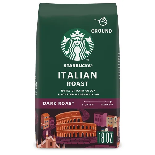 Vista 41 de Starbucks Café de tierra asado oscuro asado francés, bolsa de 28 onzas Café molido 100% arábigo; tostado francés tostado oscuro; 1 bolsa, 28 onzas