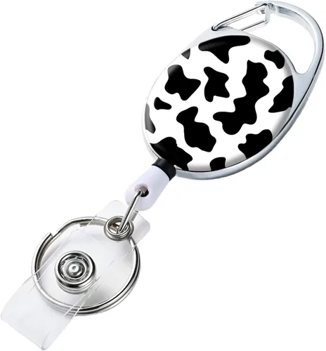 Vista 30 de Portatarrete de Insignia Retráctil con Portarretes Retráctil para Llaves, Lindo Portarrete de Insignia Decorativo para Enfermeras con Clip