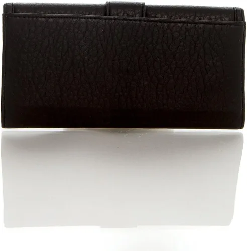 Vista 3 de Ampere Creations Cartera de cuero vegano suave para mujer, bolso de mano largo, tarjetero