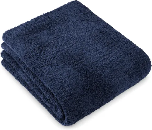 Vista 20 de PAVILIA Manta supersuave para sofá, manta mullida y acogedora de peso ligero en negro; manta de punto cálida y esponjosa para cama o sofá, 50x60