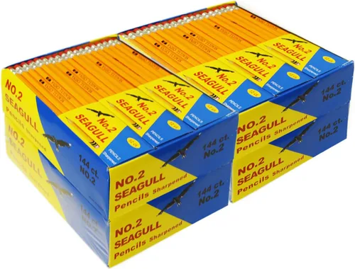 Vista 7 de Lápices con punta n.º 2 144/box, 12 cajas de 12 lápices con goma de borrar mejorados 1