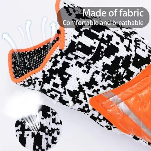 Vista 6 de Guantes de portero de portero para adultos y jóvenes, guantes de portero de fútbol con palma de látex antideslizante en relieve, sin muñeca