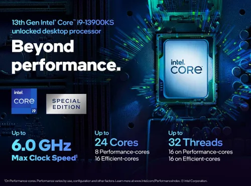 Vista 4 de Intel Core i9-13900KS Procesador de escritorio 24 núcleos (8 núcleos P + 16 núcleos E) caché de 36 MB, hasta 6.0 GHz