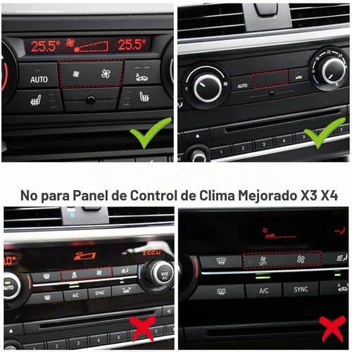 Vista 4 de Jaronx Para BMW A/C Panel de control de clima Ventilador Botón de Velocidad
