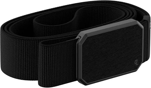 Vista 8 de Groove Life - Cinturón de nailon elástico para hombre con hebilla magnética de aluminio