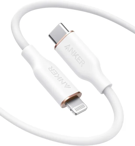 Vista 8 de Anker USB C to Lightning Cable, MFi-Certified (3 ft, Midnight Black)