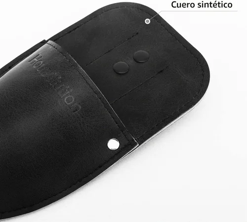 Vista 4 de Housolution Funda para Podadora de Jardín, Funda para Podadora, Funda de Cuero PU Premium, Estuche Protector Vaina para Tijeras de Podar de Negro