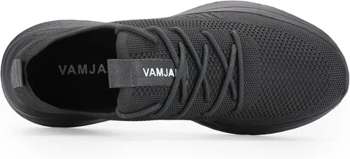 Vista 6 de VAMJAM Zapatos deportivos de correr para hombre, ligeros, transpirables, con cordones, de malla, para caminar, entrenamiento, casuales, deportivos