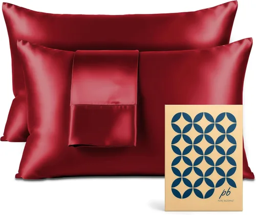 Vista 48 de Pure Bedding Sábanas de satén de lujo para cama individual de hotel, juego de sábanas de microfibra extra suave de 1800, resistente a las arrugas, a