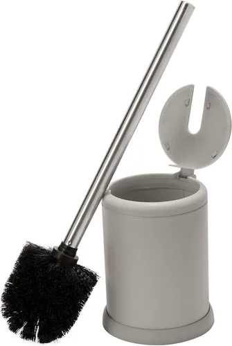 Vista 16 de Bath Bliss - Cepillo y soporte para inodoro Tapa de cierre automático Cabezal de 360 grados Limpieza del baño Tamaño compacto
