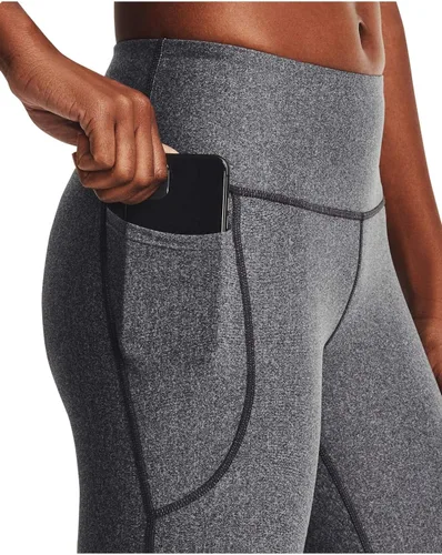 Vista 4 de Under Armour - Leggings capri con bolsillos para mujer, de tela HeatGear, de tiro alto y con pretina antideslizante