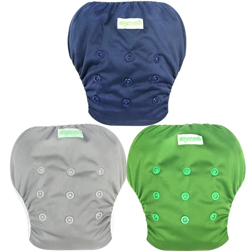 Vista 12 de Wegreeco - Pañal de natación reutilizable para bebés y niños pequeños, talla única Estrella de mar