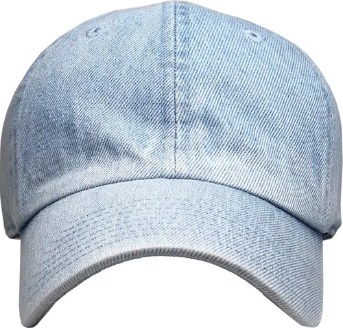 Vista 2 de Gorra de béisbol de perfil bajo, ajustable, lisa, clásica, de algodón, estilo polo en blanco, sin estructura