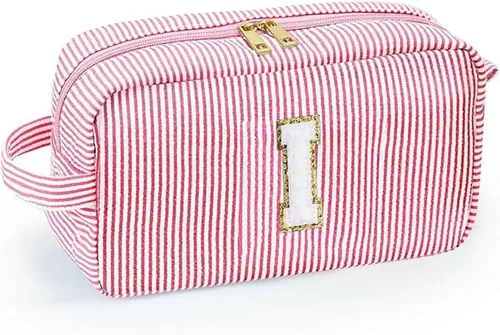 Vista 10 de Bonita bolsa grande de cosméticos de viaje, neceser con cremallera, bolsa de almacenamiento de maquillaje, bolsa de viaje, fiesta, boda, artículos