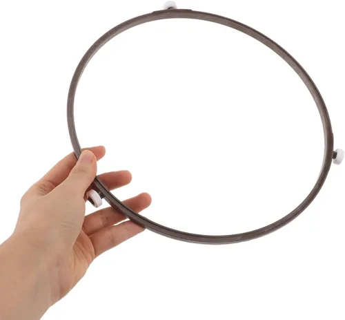 Vista 6 de Microwave Turntable Ring: 23cm Rollers Oven Tray Support Glass Plate Rotating Spinner Replacement Parts Accessories Even Heating
