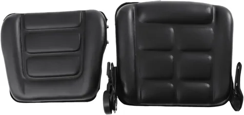 Vista 6 de Asiento universal ajustable para carretilla elevadora, reemplazo de asiento de suspensión completa con cinturón de seguridad para asiento mecánico