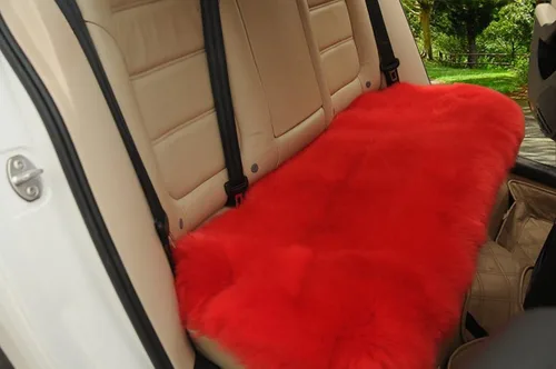 Vista 14 de Calor Invernal: Funda Universal de Asiento de Piel de Oveja - Lana Natural, para Autos, Camiones, SUV y Furgonetas - Acompañante de Conducción