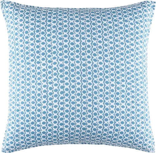 Vista 17 de Pine Cone Hill Tyler - Funda de almohada acolchada índigo, tamaño estándar, patrón gráfico azul
