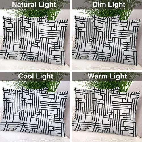 Vista 284 de Batmerry Autumn Pumpkin Templeton Throw Pillow Covers, Green Leaves Paths Forests Decorative Pillow Covers Digital Printing Blended for Couch Sofa