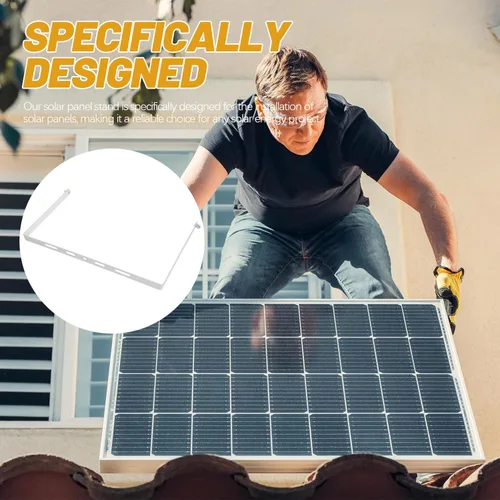 Vista 6 de Yardwe Soporte de panel solar Fijación Montaje en panel solar Soporte de paneles solares Soporte de panel solar Soporte de soporte de panel solar
