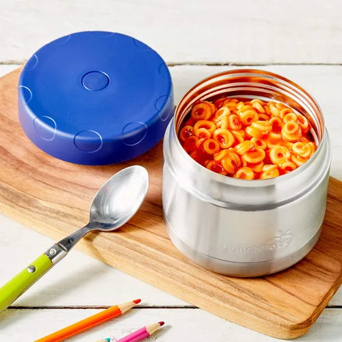 Vista 9 de LunchBots - Termo de boca ancha de acero inoxidable de 12 onzas - Recipiente aislado con tapa ventilada - Mantiene la comida caliente o fría durante