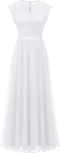 Vista 13 de Dressystar - Vestido de dama de honor, sin mangas, con cuello en V, para fiesta de boda