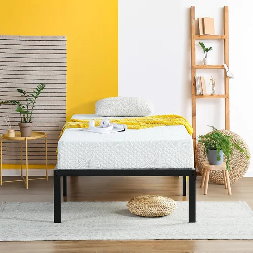 Vista 5 de PrimaSleep Soporte antideslizante de listones de acero resistente de 14 pulgadas, base de cama de plataforma de fácil montaje, base de colchón