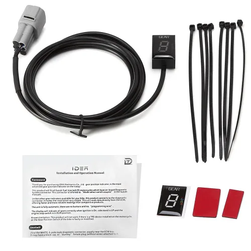 Vista 5 de Pantalla led roja con función plug & play con indicador de motor, impermeable, para Suzuki., Azul